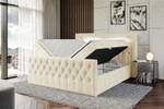 Boxspringbett AURORA Beige - Breite: 200 cm - H4