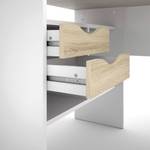Schreibtisch Agathe Weiß - Holzwerkstoff - 81 x 77 x 146 cm