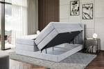 Boxspringbett IDRIKO KING Grau - Breite: 200 cm