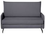 2-Sitzer Sofa BELFAST Schwarz - Grau - Textil - 140 x 68 x 80 cm