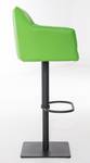 Tabouret de bar Damaso Lot de 2 Vert - Noir