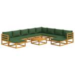 Salon de jardin 3028504-23 (lot de 11) Vert