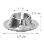 Coquetiers en inox 4 pièces vaisselle Argenté - Métal - 9 x 3 x 9 cm