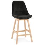 Tabouret De Bar MORISS MINI Noir - Marron