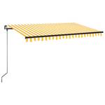 Auvent rétractable 3007205-2 Jaune - 400 x 1 x 350 cm