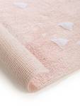 Tapis lavables pour enfants Inka Rose foncé - Fibres naturelles - 80 x 1 x 120 cm