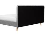 Doppelbett RENNES Grau - Hellgrau - Eiche Hell - 192 x 112 x 220 cm