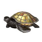 Tiffany Lampe tortue Marron - Verre - 19 x 10 x 28 cm