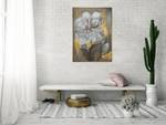 Gerahmtes Acrylbild Vergangener Zauber Beige - Weiß - Massivholz - Textil - 77 x 102 x 5 cm
