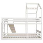 Etagenbett SkyFuny Ⅰ Weiß - Holzwerkstoff - Massivholz - Holzart/Dekor - 97 x 209 x 212 cm