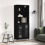 Highboard DE1287 Schwarz - Holzwerkstoff - 34 x 180 x 70 cm