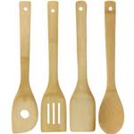 Küchenzubehör 5er Set Beige - Bambus - 8 x 30 x 8 cm