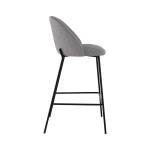 Tabouret de bar Karl (Lot de 2) Gris