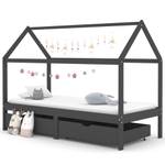 Cadre de lit pour enfants 97 x 206 cm - Gris