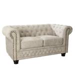 2er Sofa CHESTERFIELD Beige - Textil - Holzart/Dekor - 150 x 70 x 86 cm