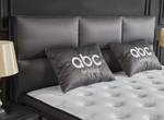 abc bedding Boxspringbett Hamilton Grau - Holzwerkstoff - Metall - 120 x 130 x 200 cm