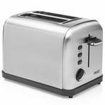 Toaster Grau - Metall - 18 x 19 x 38 cm