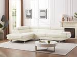 Sofa ROMAIN Weiß - Kunstleder - 226 x 95 x 290 cm