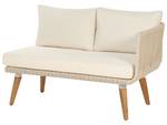 Sitzgruppe ALCAMO Beige - Braun - Weiß - Massivholz - 200 x 76 x 211 cm