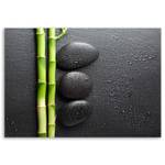 Wandbilder Bambus Zen Schwarz Steine