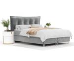 Boxspringbett Minori Grau - Breite: 160 cm