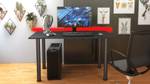 Gaming Schreibtisch TABLE LED Schwarz