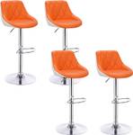 Barhocker Giovanni (4er Set) Orange