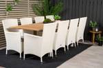 Gartenmöbel-Set Panama Weiß - Rattan - 90 x 76 x 160 cm