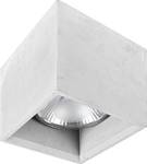 Deckenspot BOLD Grau - Metall - 14 x 14 x 14 cm