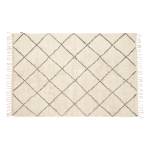 Teppich RhombLarge Weiß - Textil - 180 x 9 x 120 cm