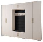 Garderobe Inova 3 Z9 Schwarz - Gold - Weiß - Gold