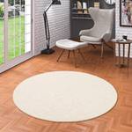 Luxus WollOptik Berber Juna Meliert Rund Beige - 200 x 200 cm