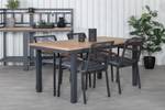 Gartenmöbel-Set Panama Schwarz - Rattan - 90 x 74 x 152 cm