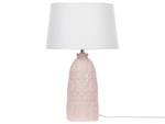 Lampe de table ZARIMA Rose foncé - Blanc - Céramique - 35 x 56 x 35 cm