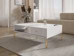 Couchtisch ISEO CT104 Gold - Weiß