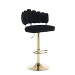 Tabouret de bar Mercury Ⅰ (lot de 2) Noir