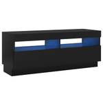 TV-Schrank mit LED-Leuchten D589 Schwarz