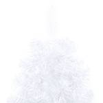 Arbre de noël artificiel moitié Blanc - Métal - Matière plastique - 115 x 180 x 115 cm