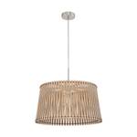 Luminaires suspendus SENDERO Bois / Acier - 1 ampoule - Argenté