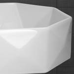lavabo rond Ø 42x13,5 cm blanc Blanc - Céramique - 42 x 14 x 42 cm