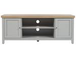 Meuble TV HAMP Gris - Bois manufacturé - 130 x 51 x 39 cm