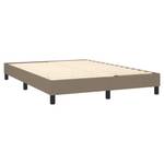 Cadre de lit 3016024-1 Noir - Taupe - Largeur : 140 cm