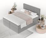 Boxspringbett Namur Grau - Breite: 180 cm