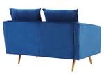 2-Sitzer Sofa MAURA Blau - Gold - Marineblau