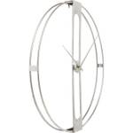 Wanduhr Clip III Silber - 60 x 60 x 10 cm