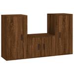 TV-Schrank 3er Set D986 Eiche Schwarzbraun Dekor