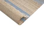 Tapis long TALPUR Beige - Bleu - Crème - Bleu pétrole