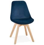 Stuhl JOE Blau - Massivholz - 48 x 85 x 56 cm