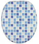 Blau WC-Sitz Absenkautomatik Mosaik mit