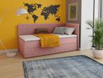 Boxspringbett Flame Pink - Breite: 109 cm